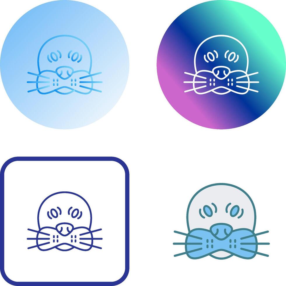 Seal Icon Design vector