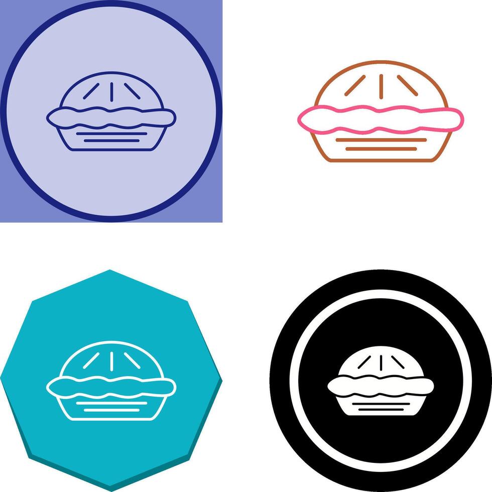 Pie Icon Design vector