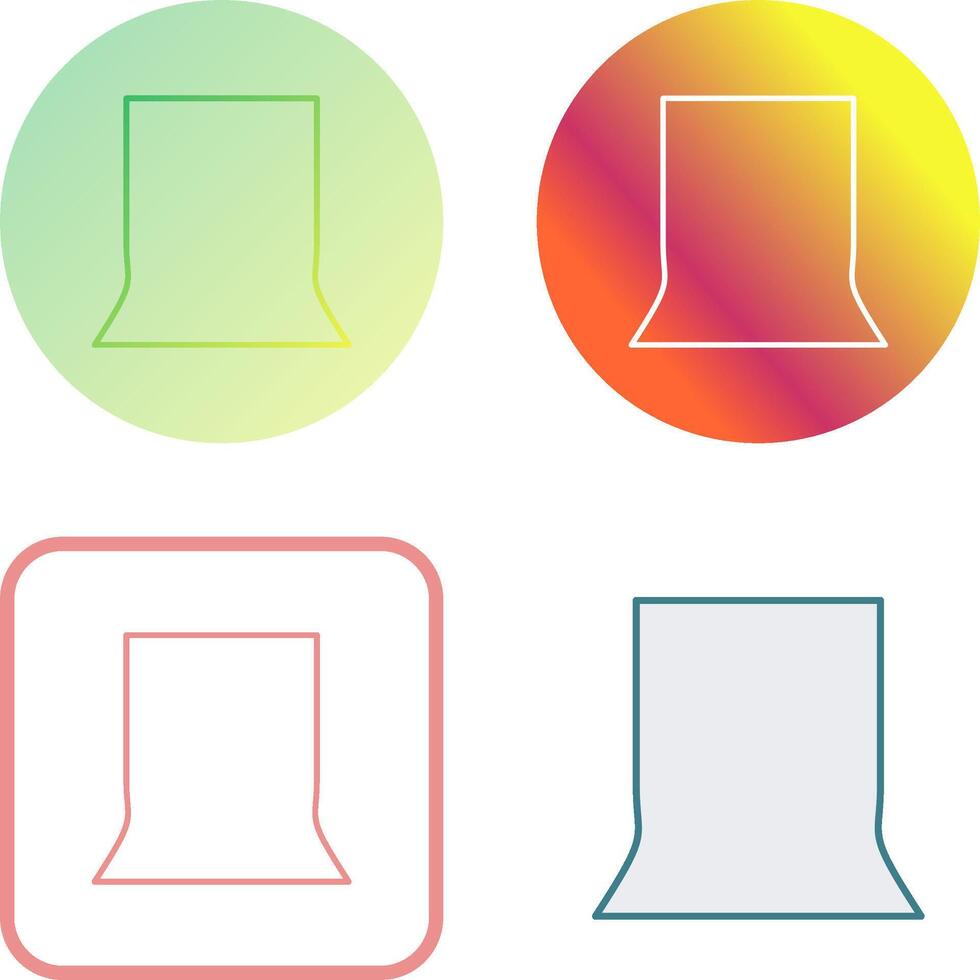 Unique Back Stand Icon Design vector