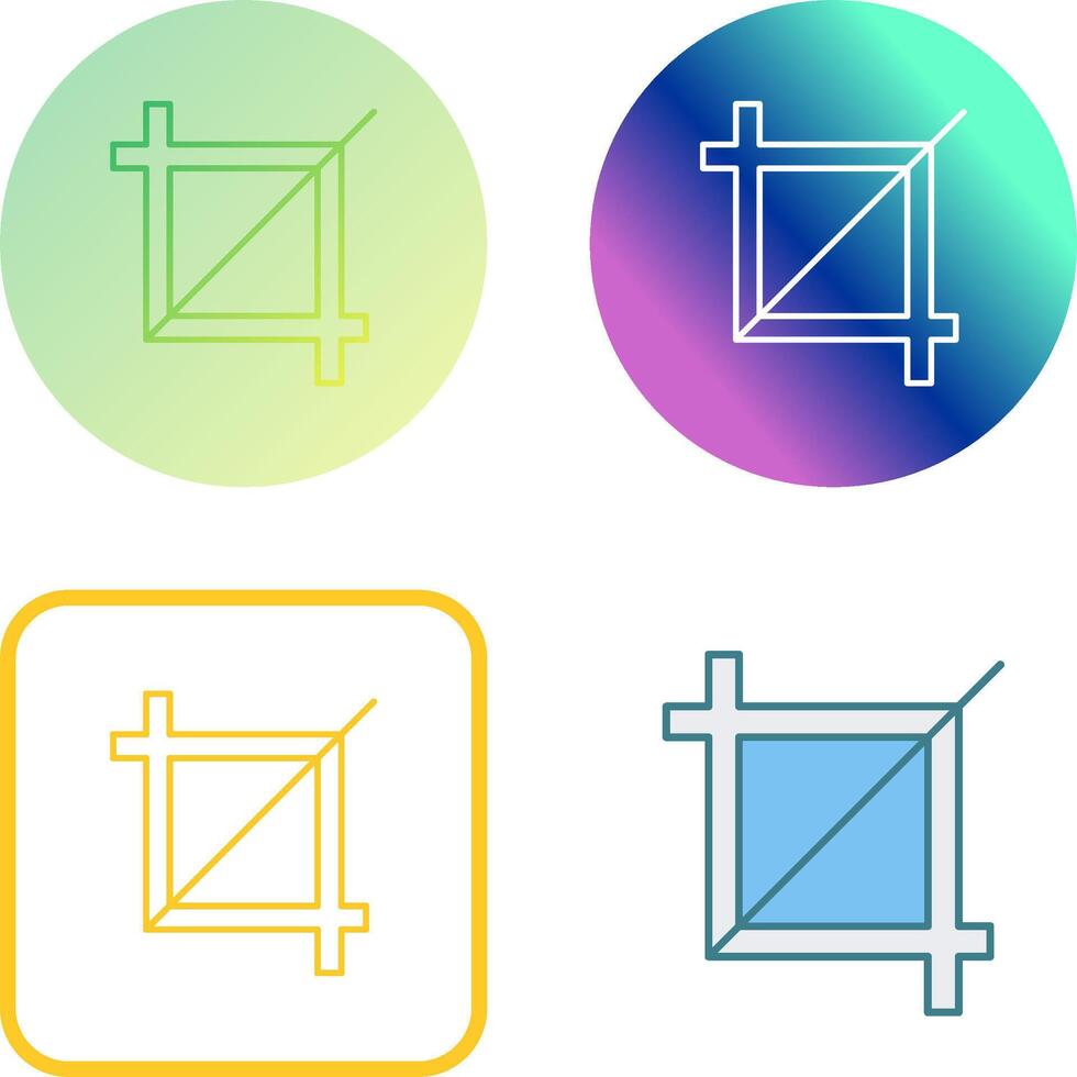 Unique Crop Icon Design vector