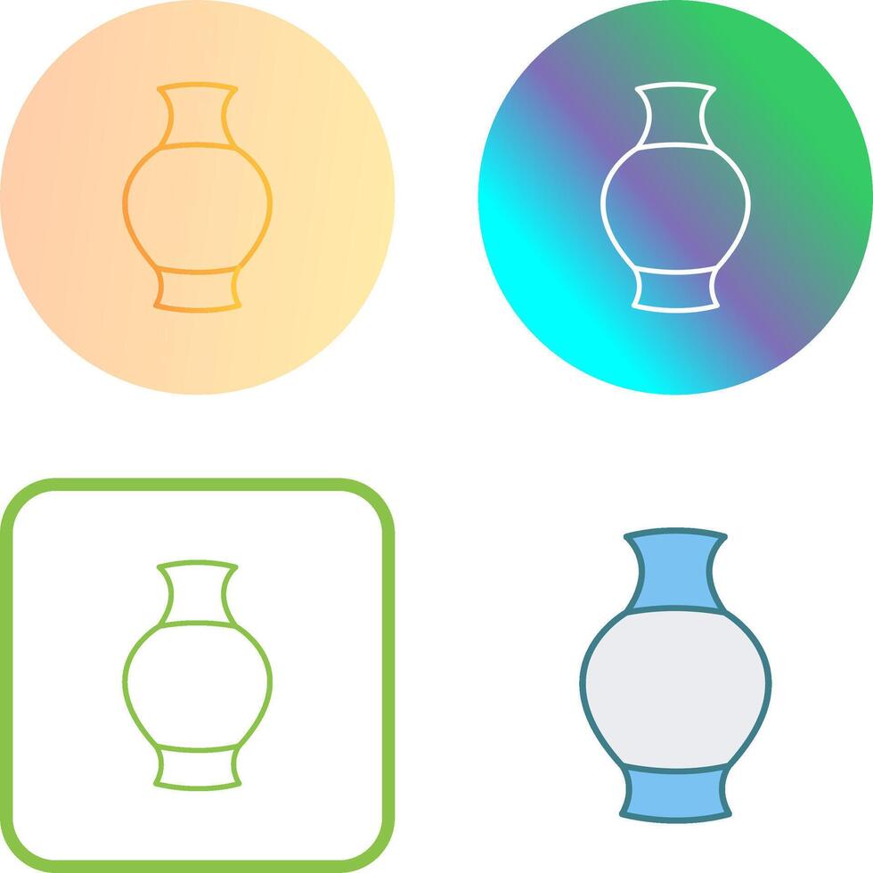 Antique Jar Icon Design vector