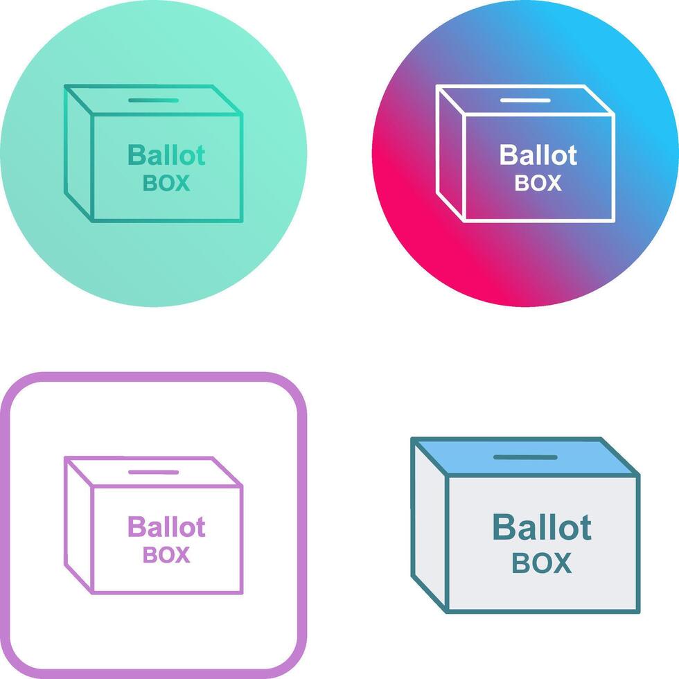 Ballot Box Icon Design vector