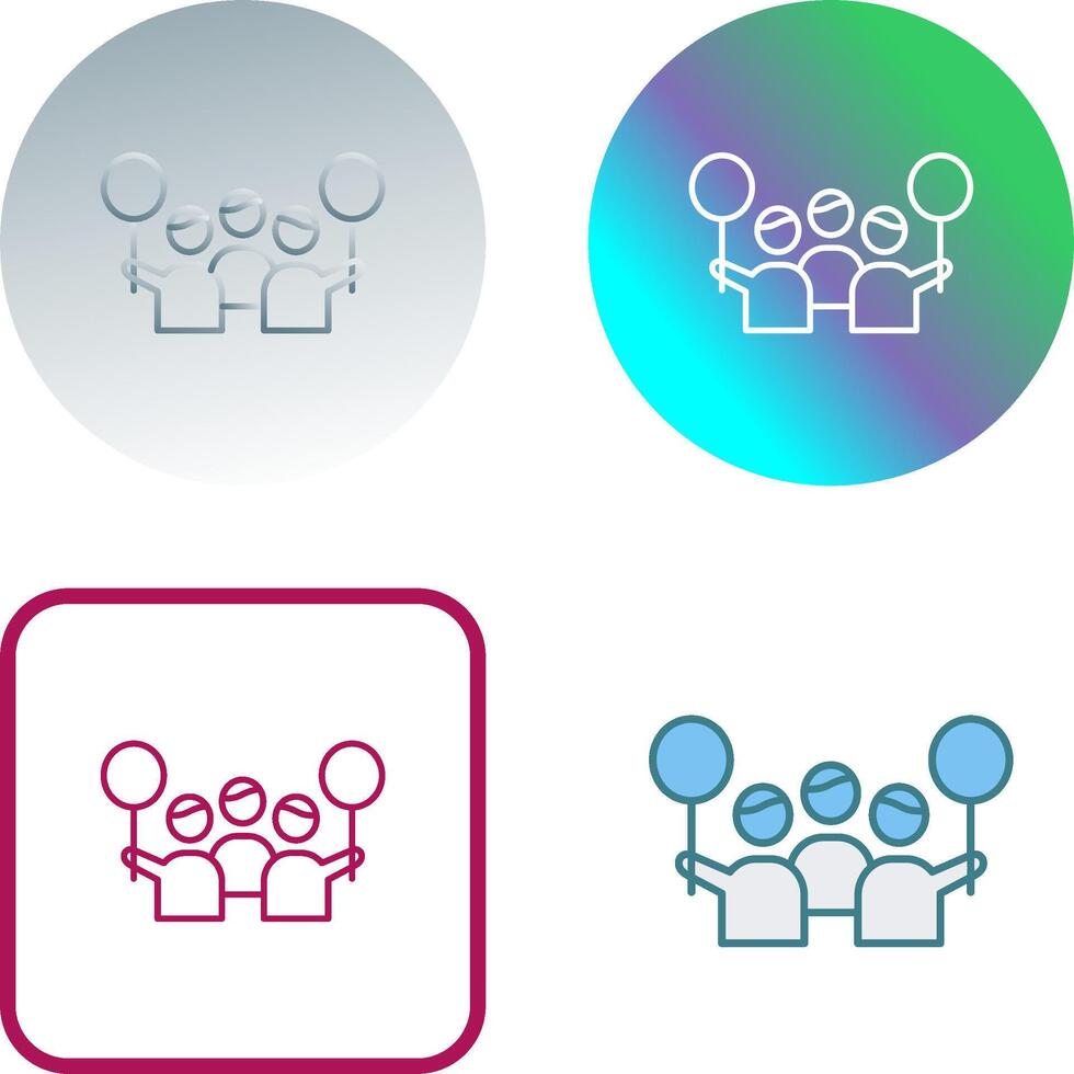 Protest Icon Design vector