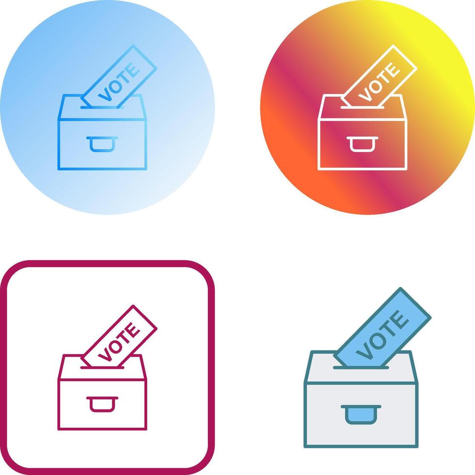 Casting Vote Icon Design vector