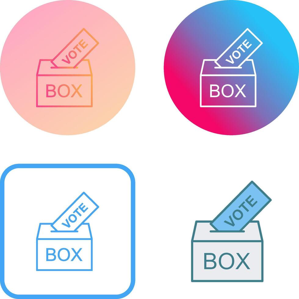 Giing Vote Icon Design vector