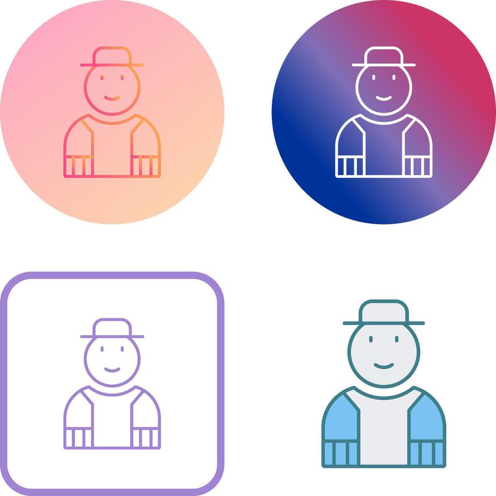 Gardener Icon Design vector