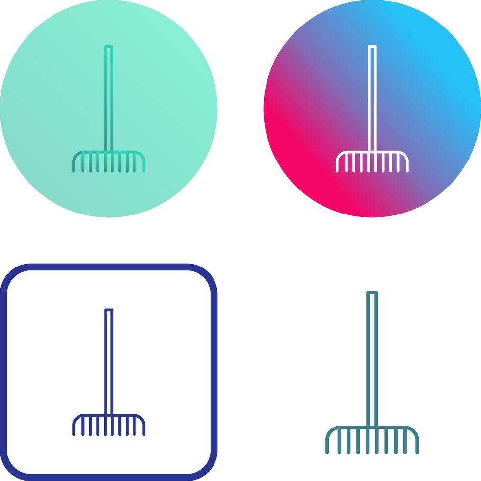Fork picking Leaves Icon Design vector
