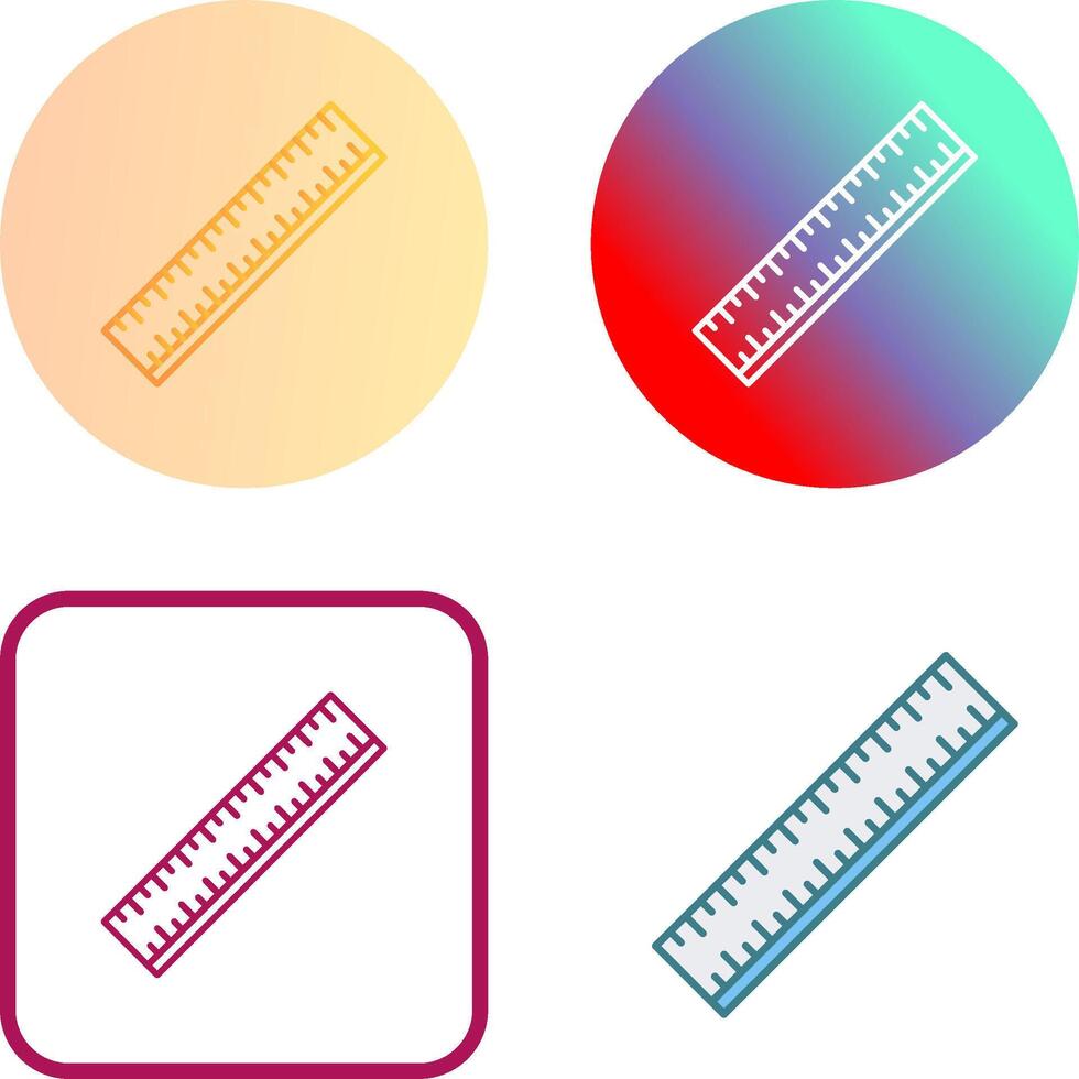Ruler Icon Design vector