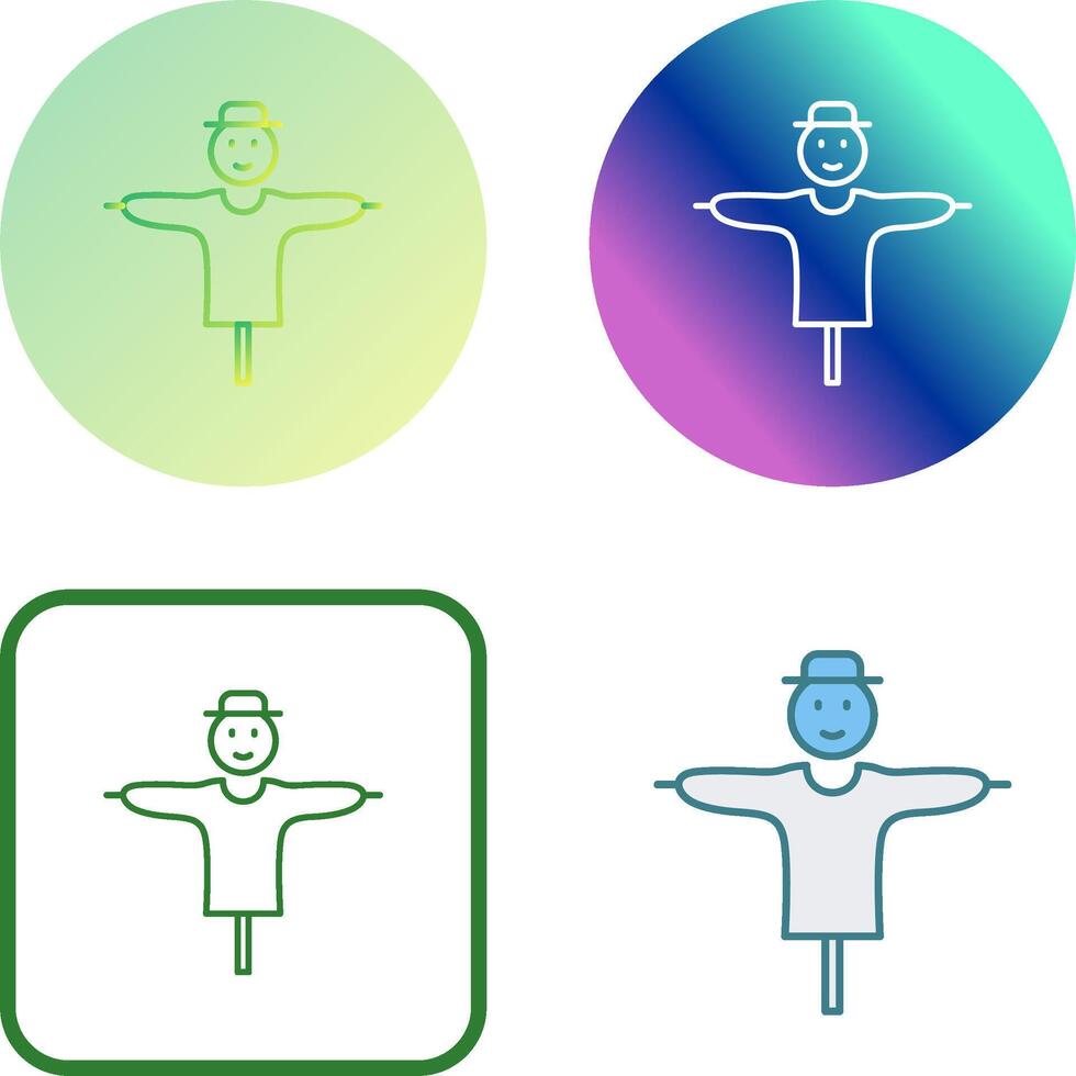 Scare Crow Icon Design vector