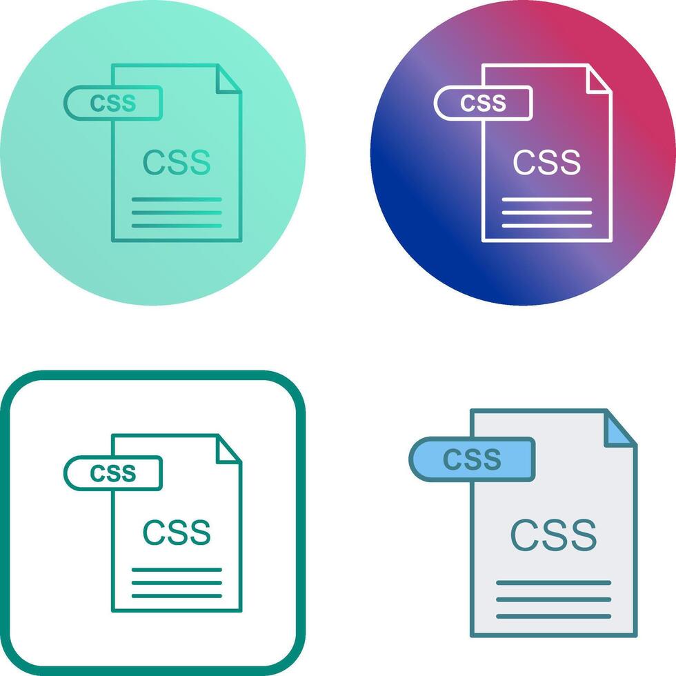 CSS Icon Design vector