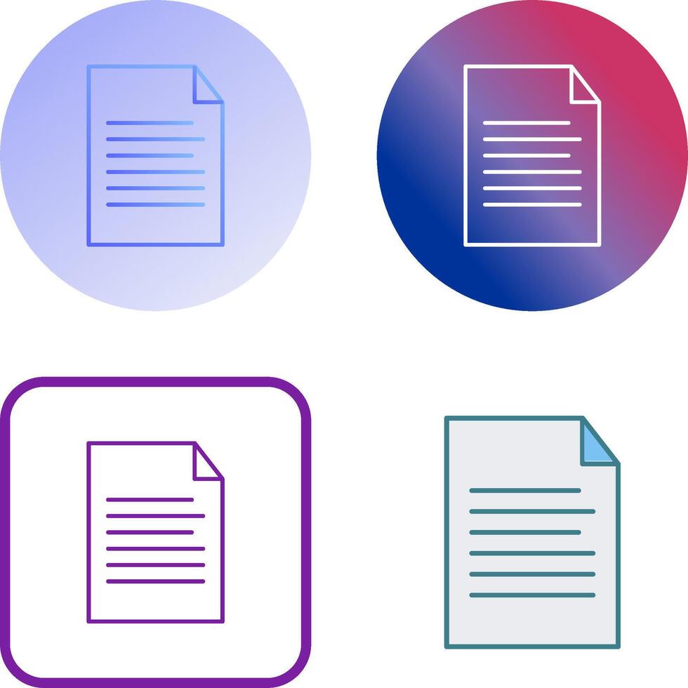 Sheet Icon Design vector