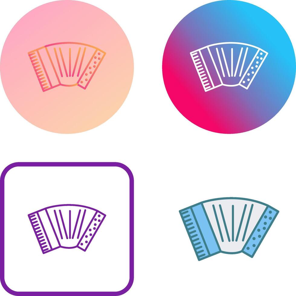 Accordion Icon Design vector