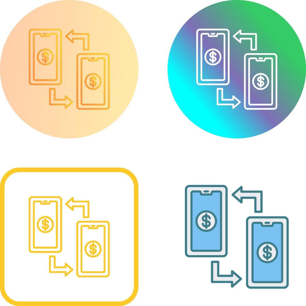 Transaction Icon Design vector
