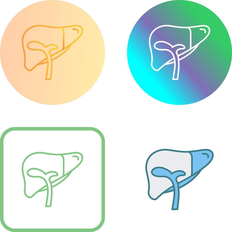 Liver Icon Design vector