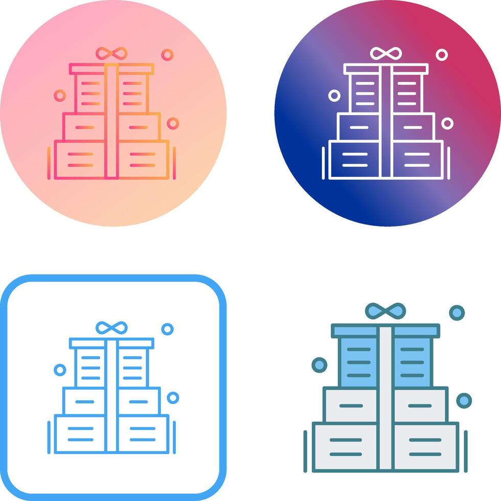 Gift Box Icon Design vector
