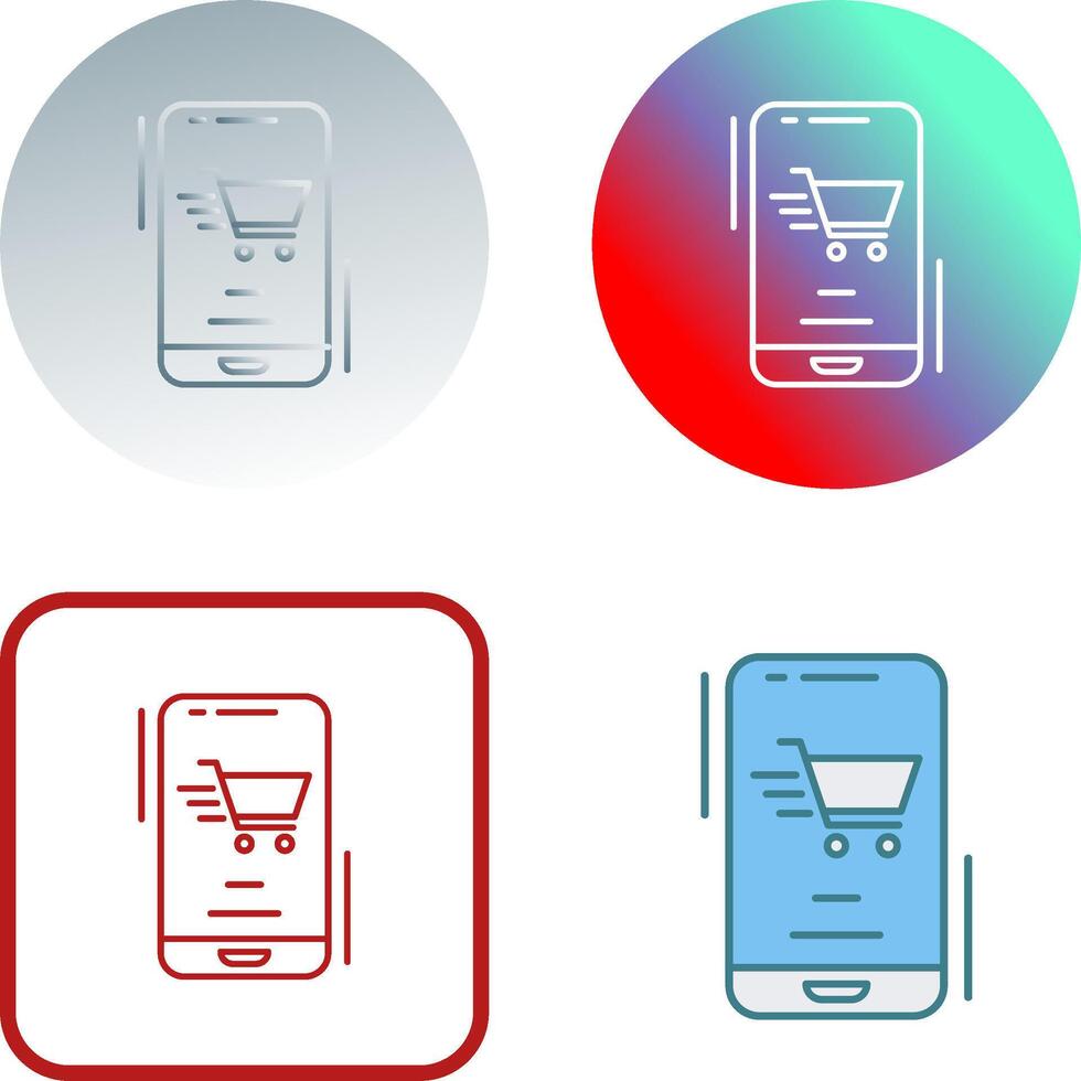 Online Shop Icon Design vector