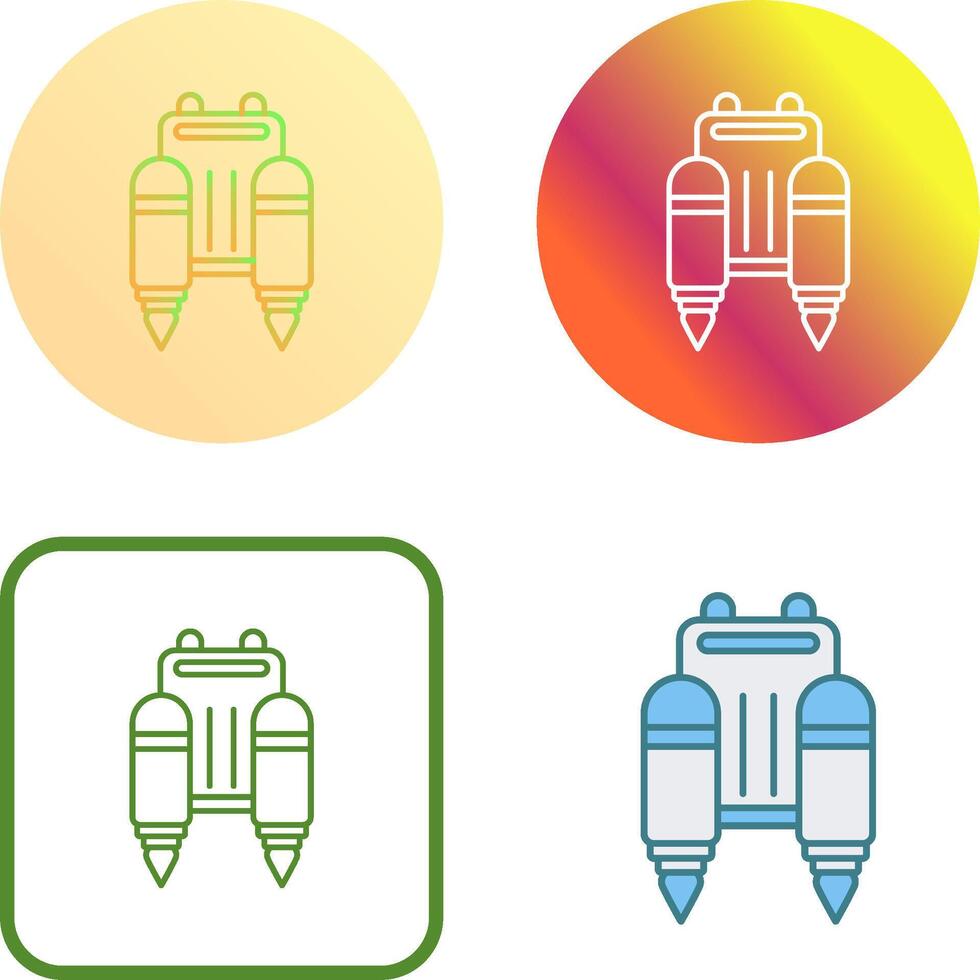 Jetpack Icon Design vector