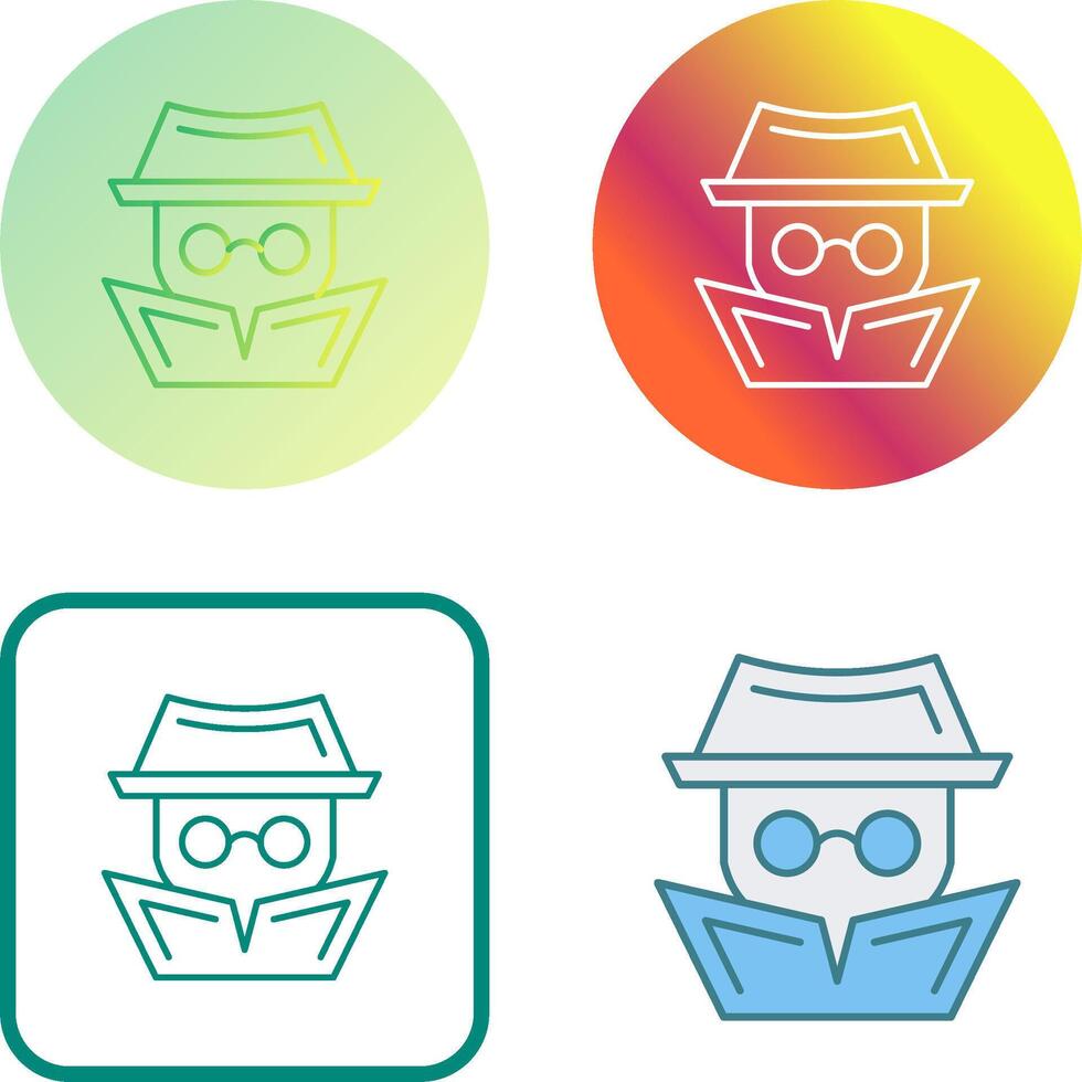 Hacker Icon Design vector