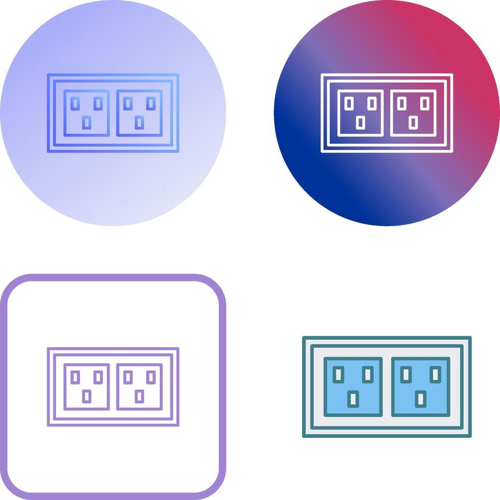 Socket Icon Design vector