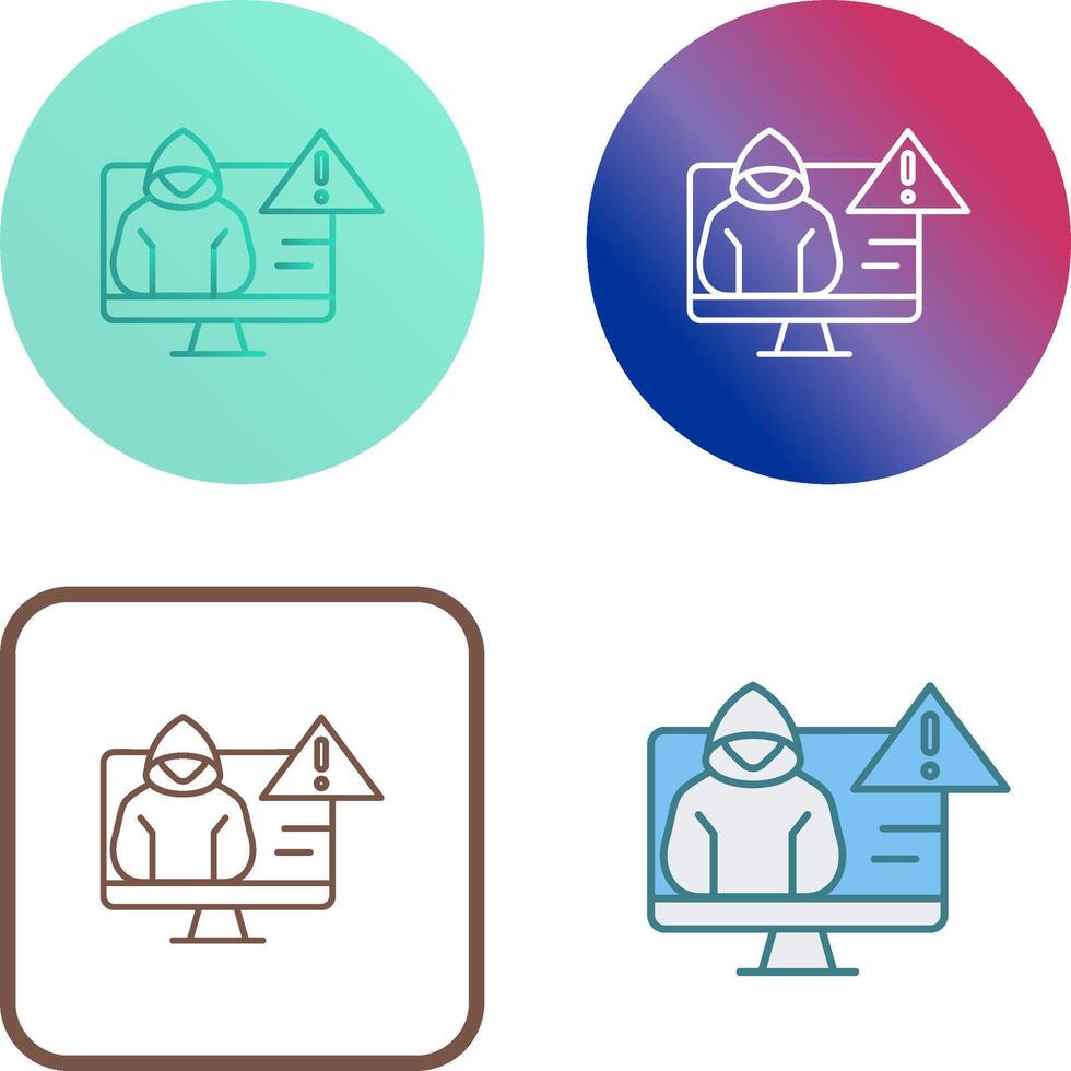 Threat Icon Design vector
