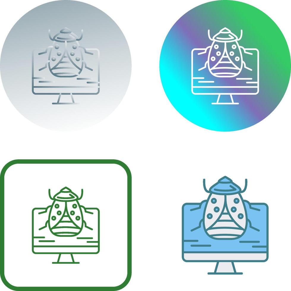 Malware Icon Design vector