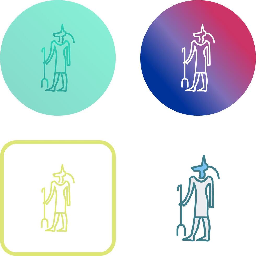 Egyptian god Icon Design vector