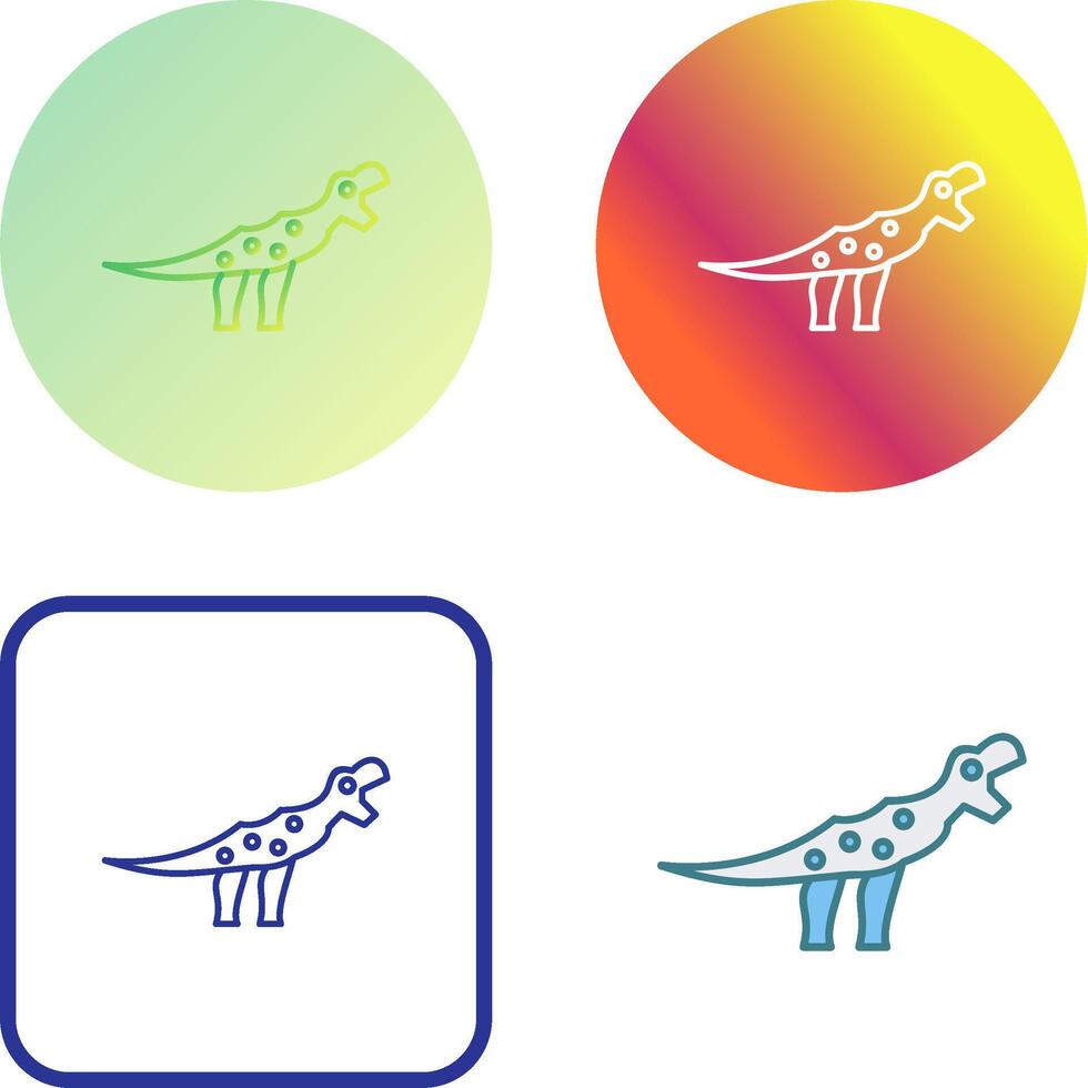 Dinosaur Icon Design vector