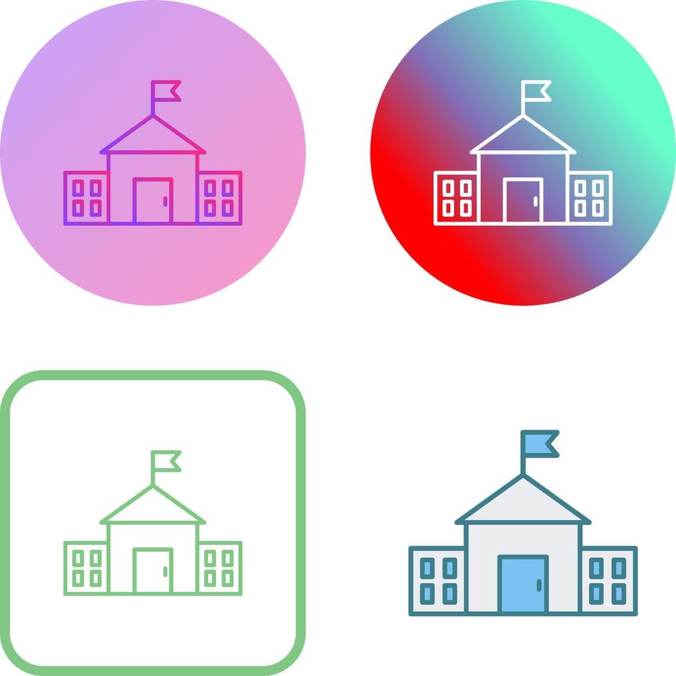 Presidential Building Icon Design vector