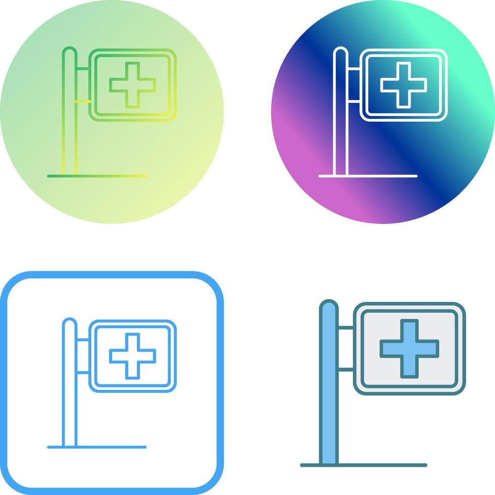 Signboard Icon Design vector
