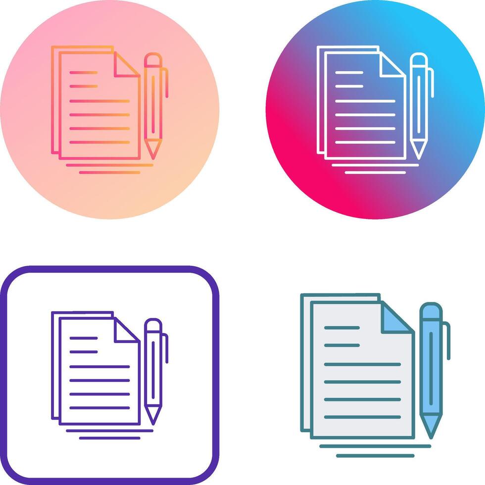 Document Icon Design vector