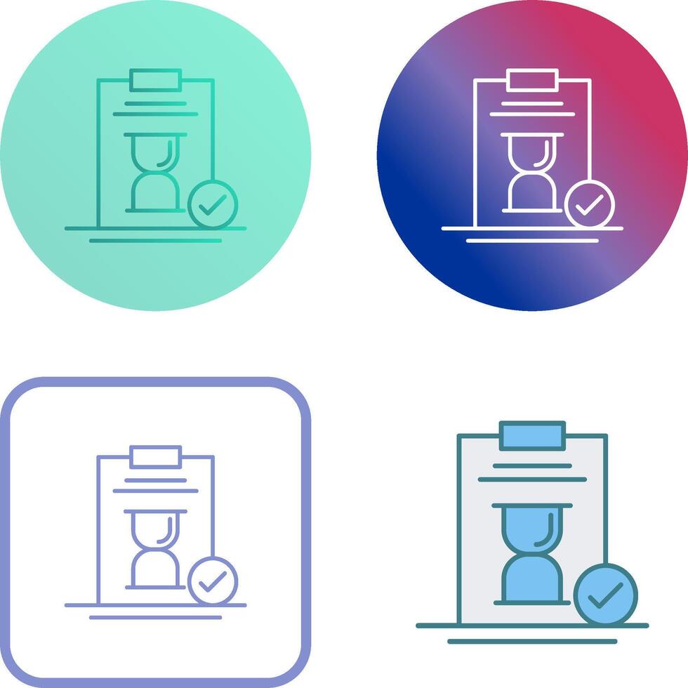 Hourglass Icon Design vector