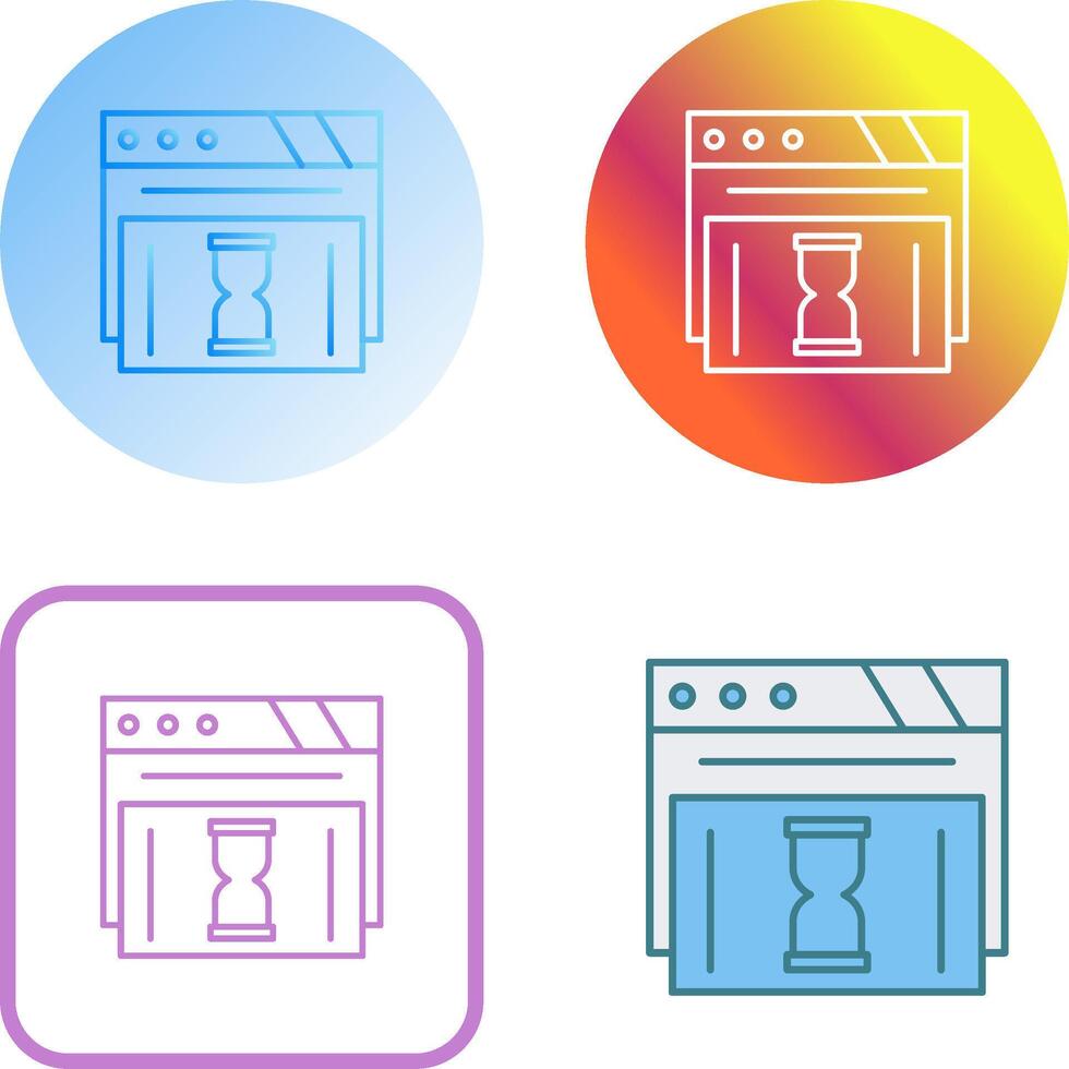 Waiting Icon Design vector