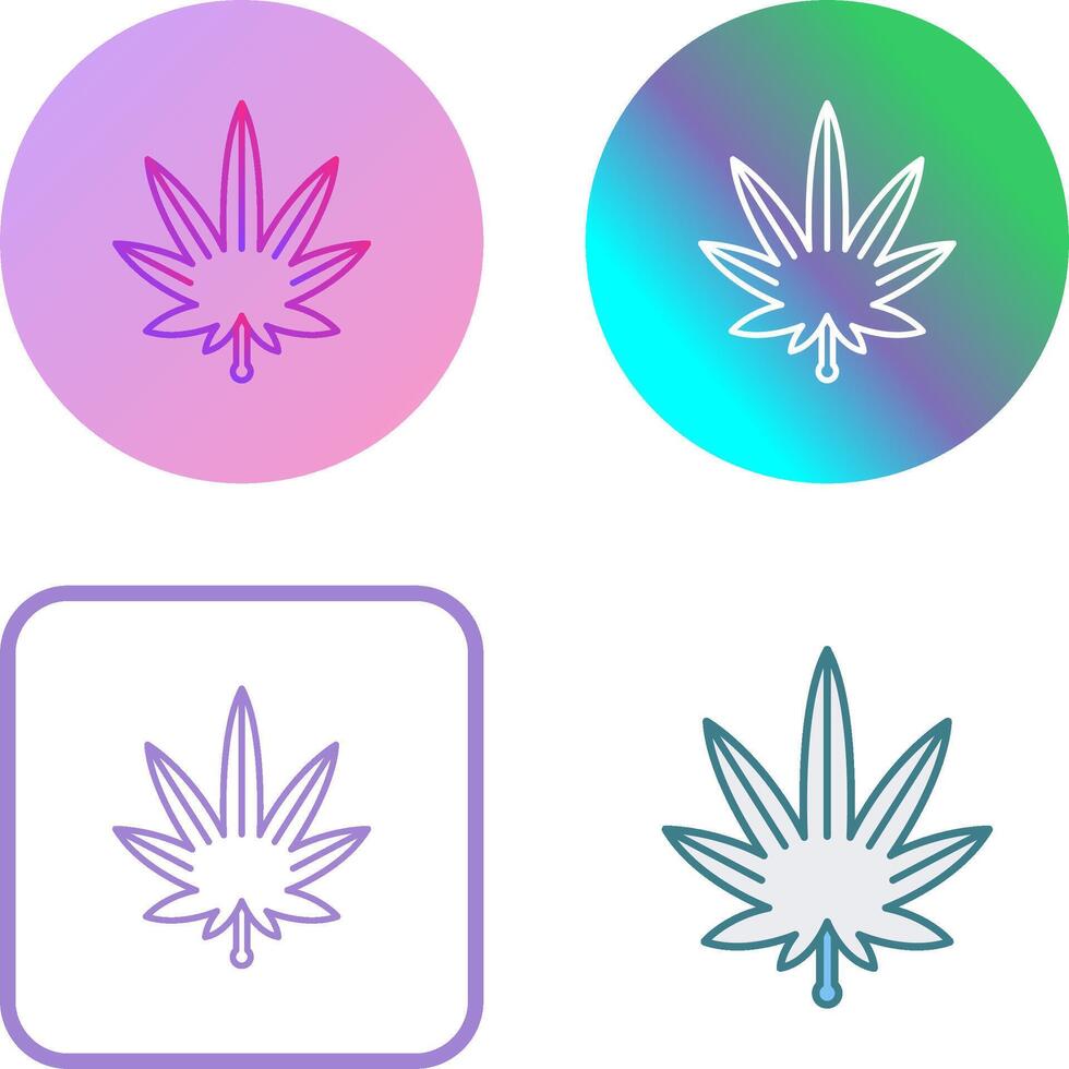 Weed Icon Design vector