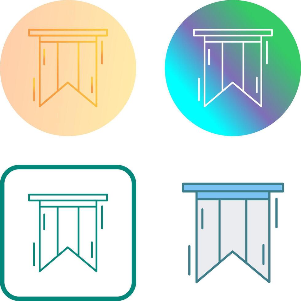Bookmark Icon Design vector
