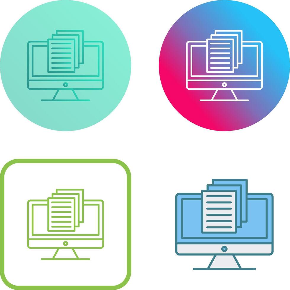 Document Icon Design vector
