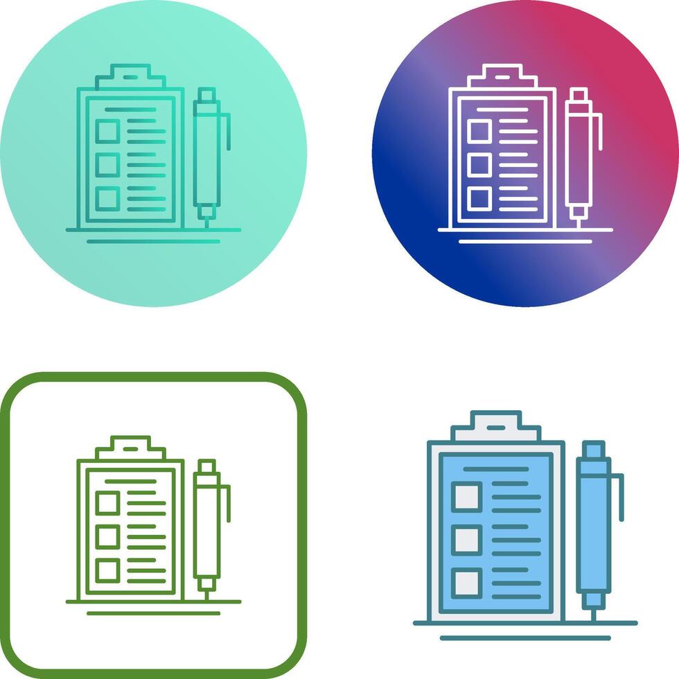 Check List Icon Design vector