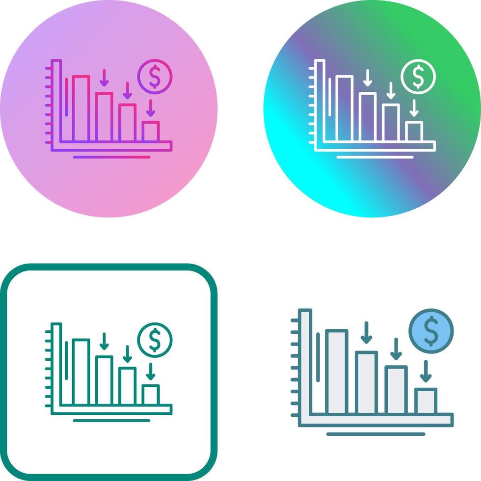 Loss Icon Design vector