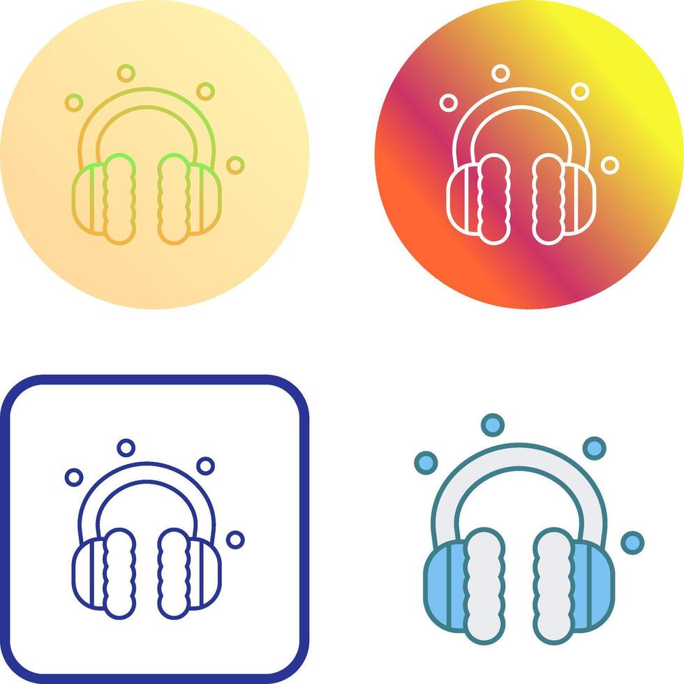 Earmuff Icon Design vector