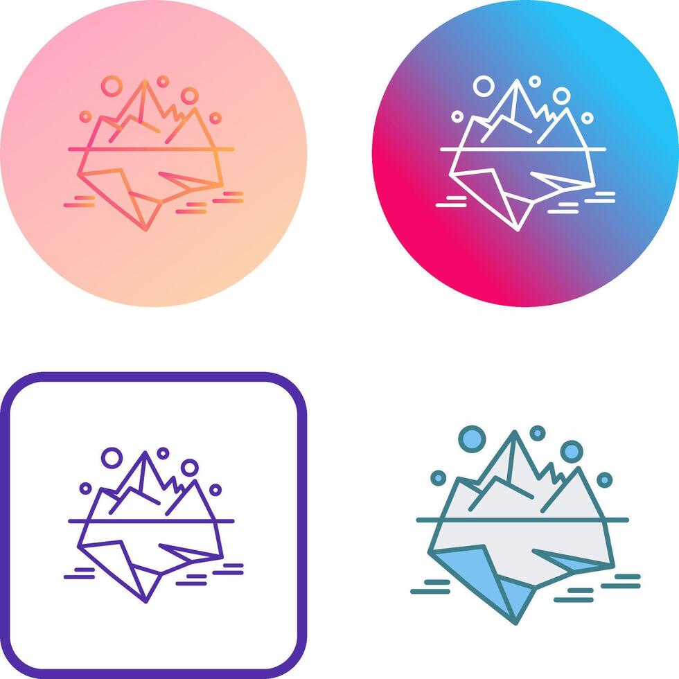 Iceberg Icon Design vector
