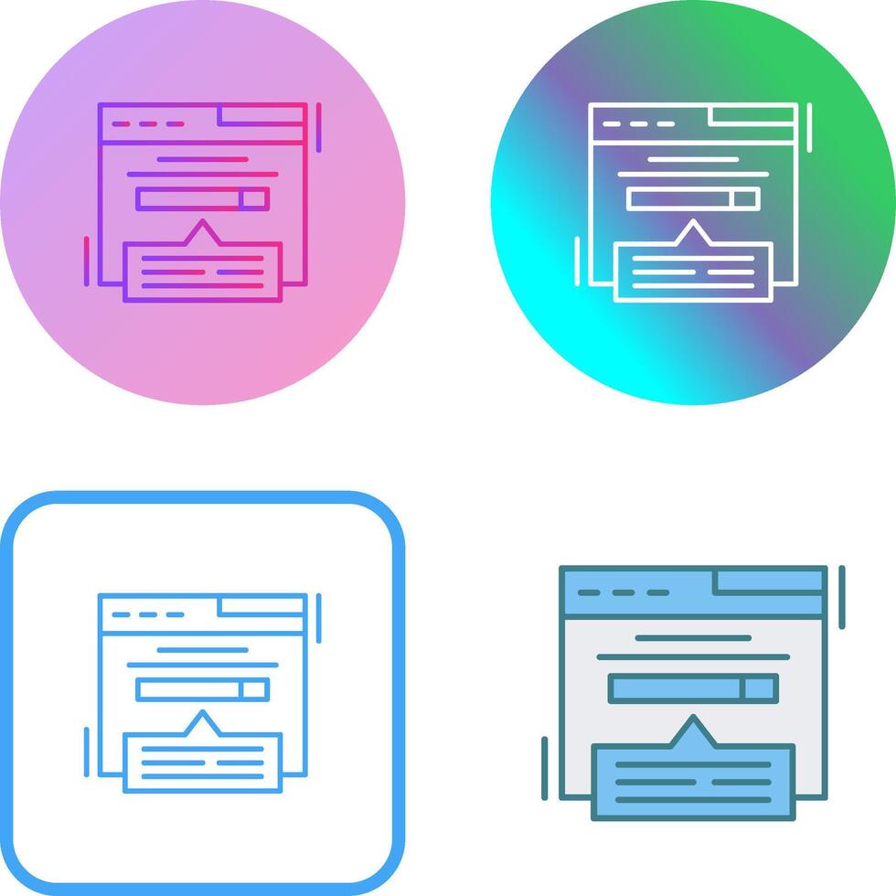 Keyword Search Icon Design vector