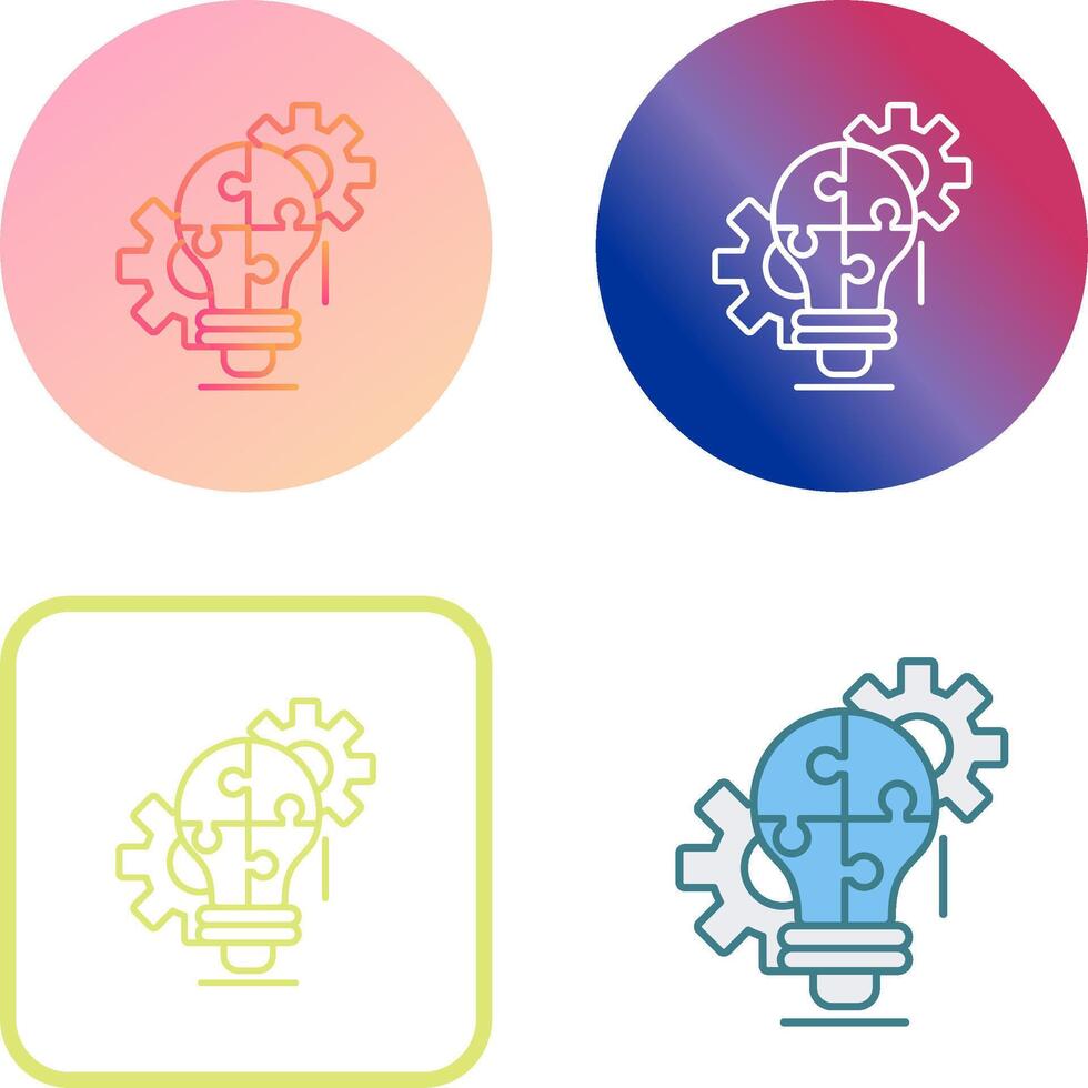 Problem Solving Icon Design vector