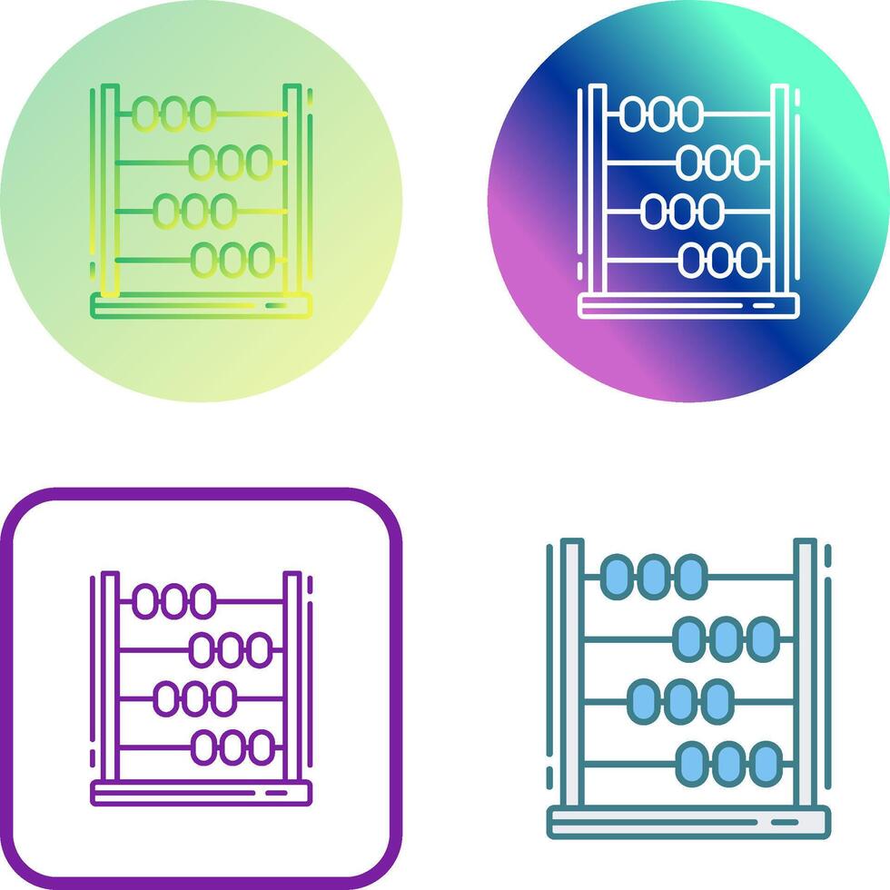 Abacus Icon Design vector