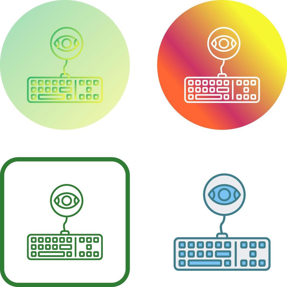 Keylogger Icon Design vector