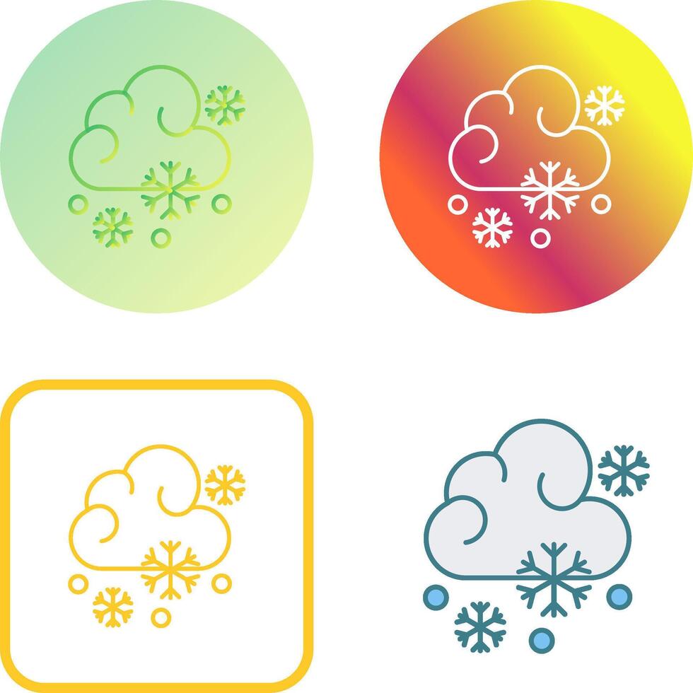 Snowy Icon Design vector