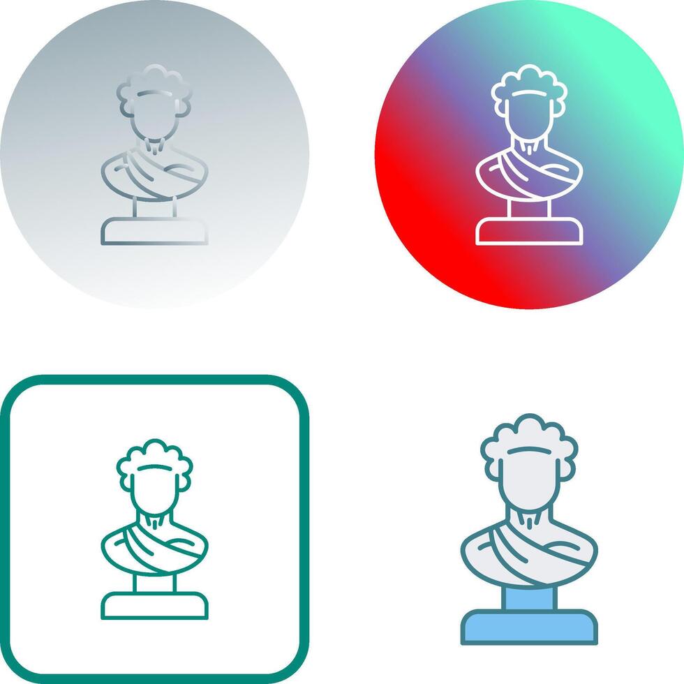 Statue Icon Design vector