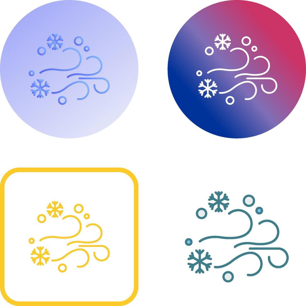 Blizzard Icon Design vector