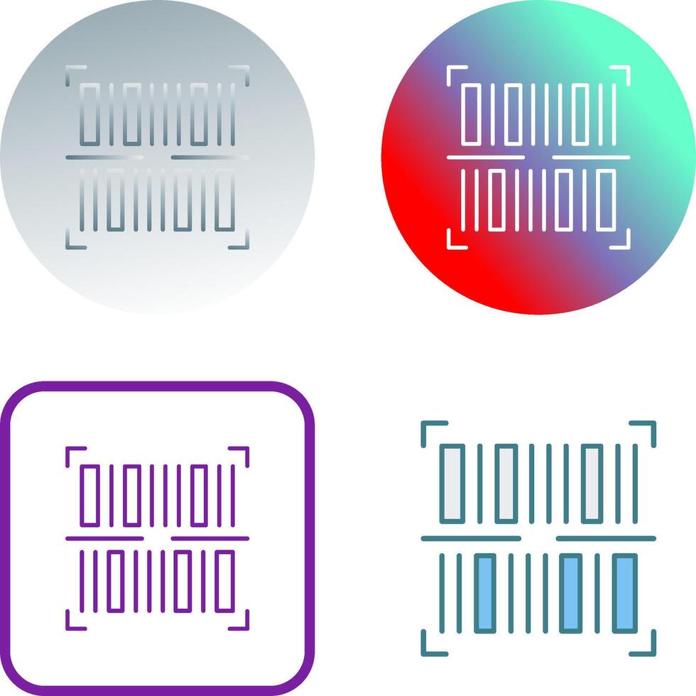 BarCode Icon Design vector