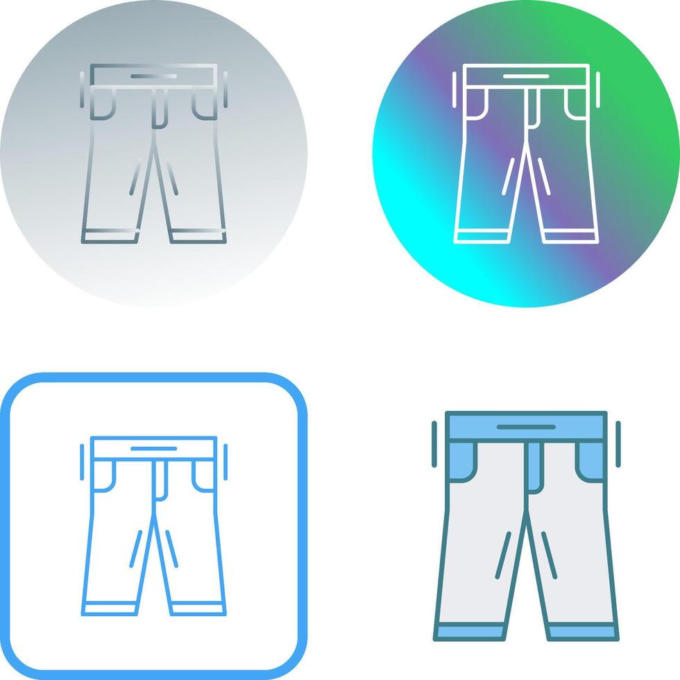 Pants Icon Design vector