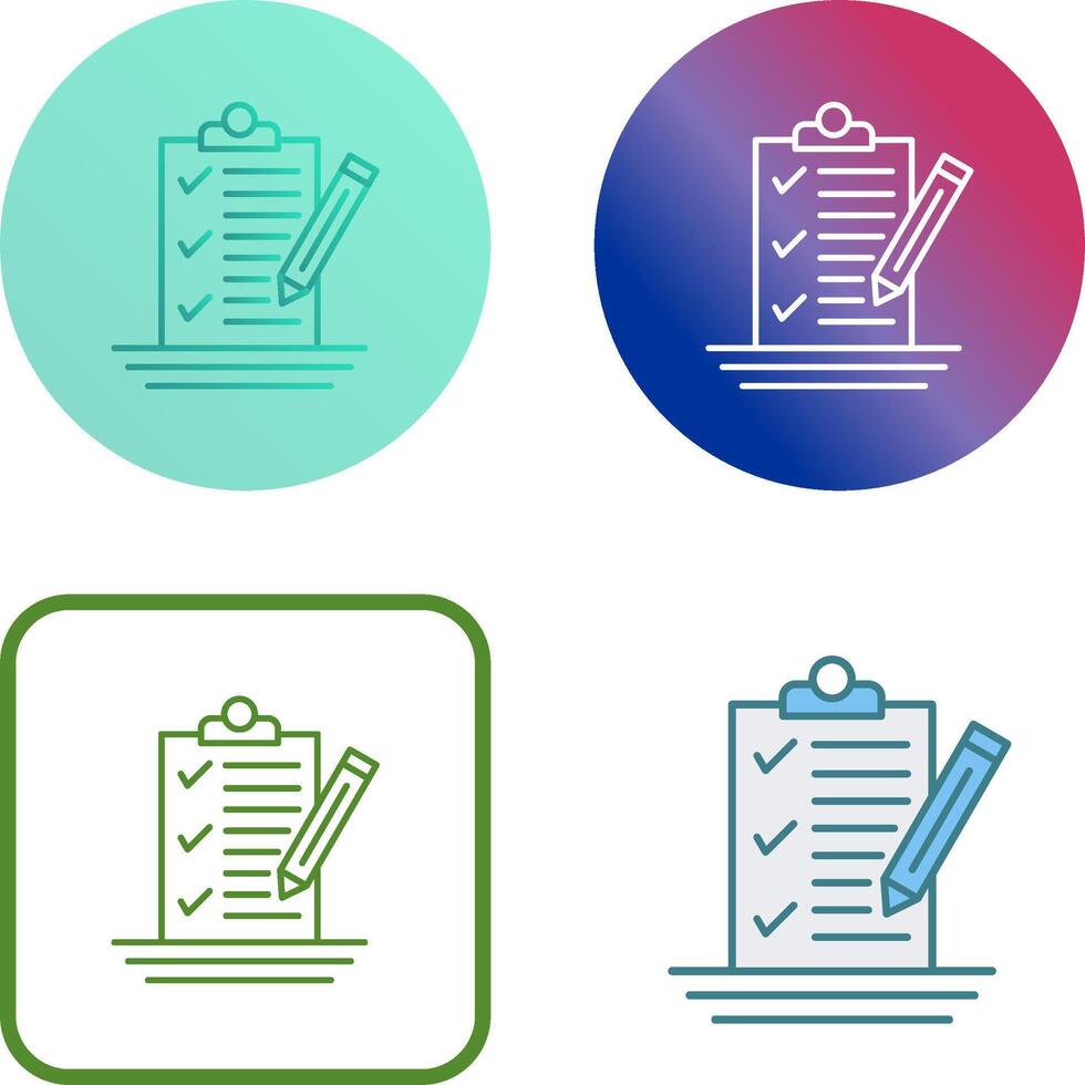 Check List Icon Design vector