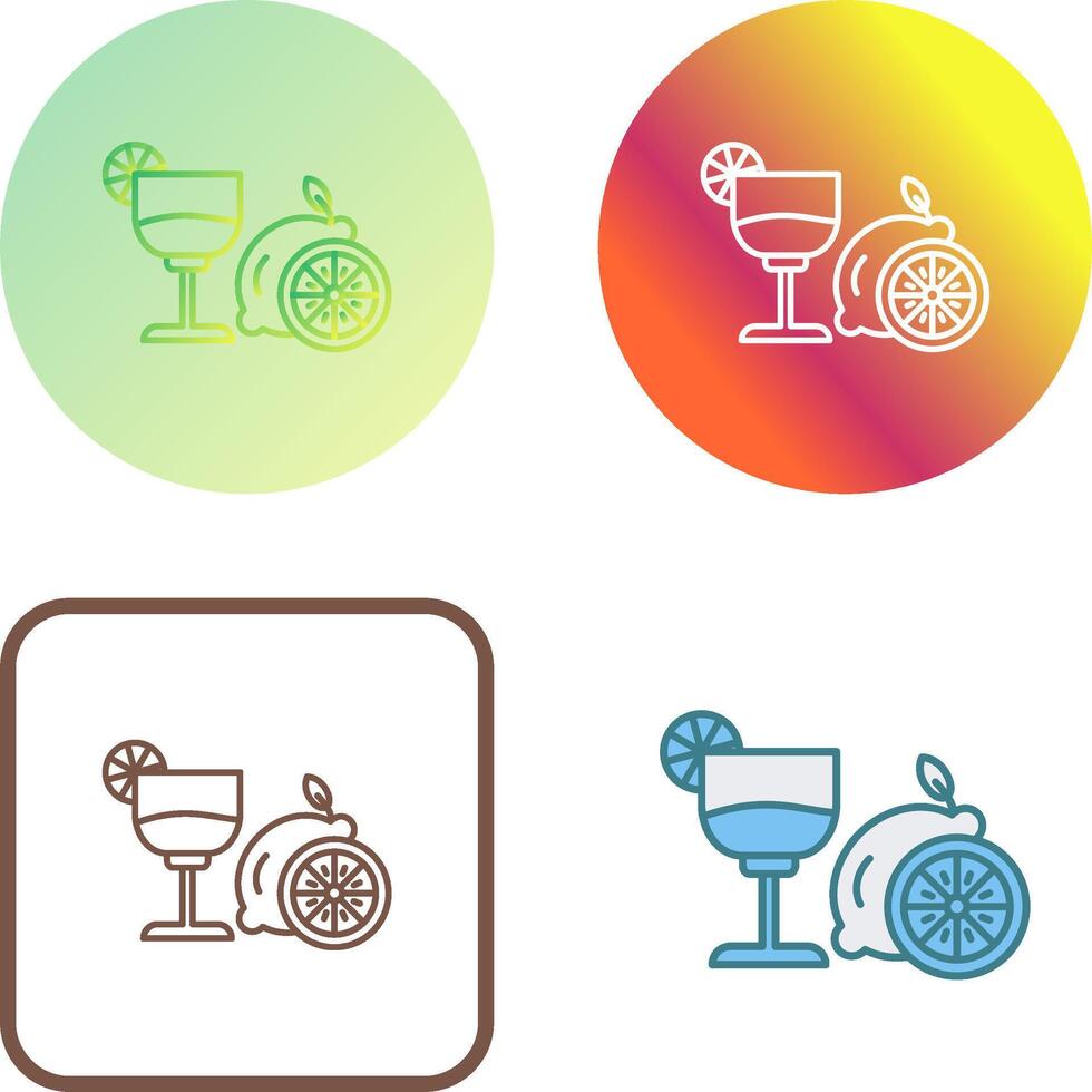 Lime Juice Icon Design vector